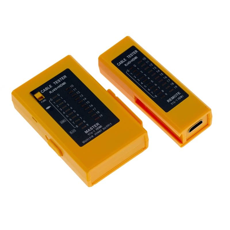 KALEA-INFORMATIQUE Testeur de continuité pour câble HDMI ou RJ11 ou RJ45. Contrôle la continuité, le câblage et les courts circu