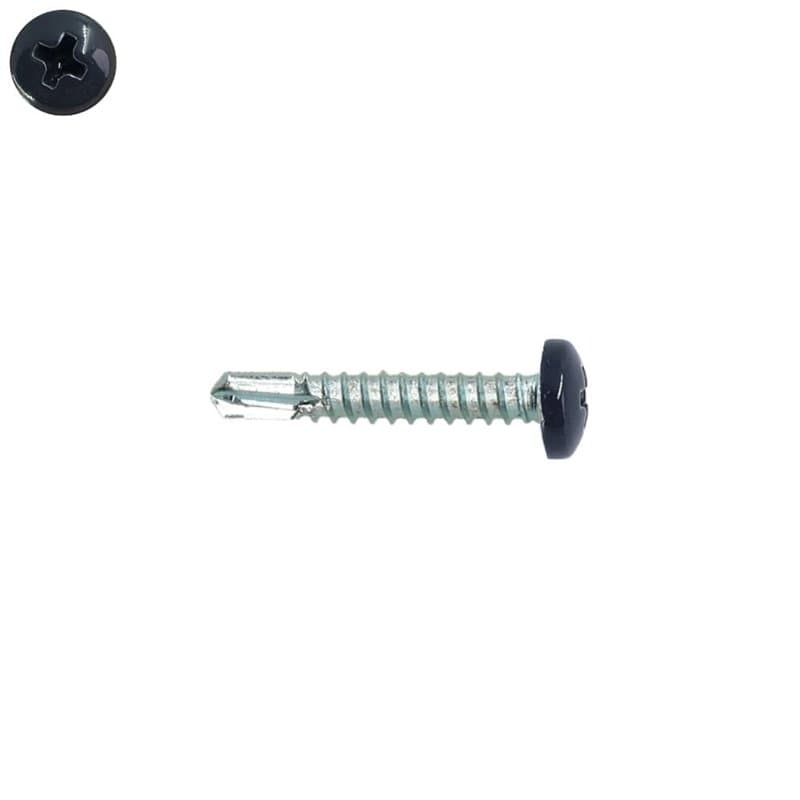 Perffixe Vis autoperceuses 3,5x13 mm RAL 7016 gris anthracite tête cylindrique Ph zinguées par 200