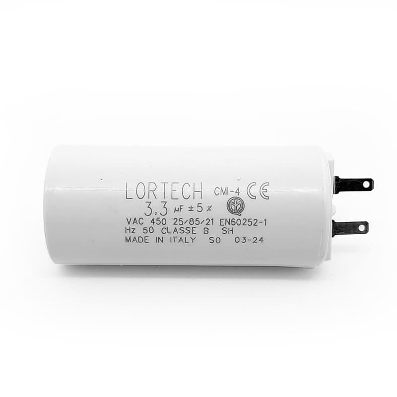 Condensateur 3,3 µF pour moteur de volet roulant ou store - Couple moteur 8Nm à 10Nm - Fabriqué en Italie