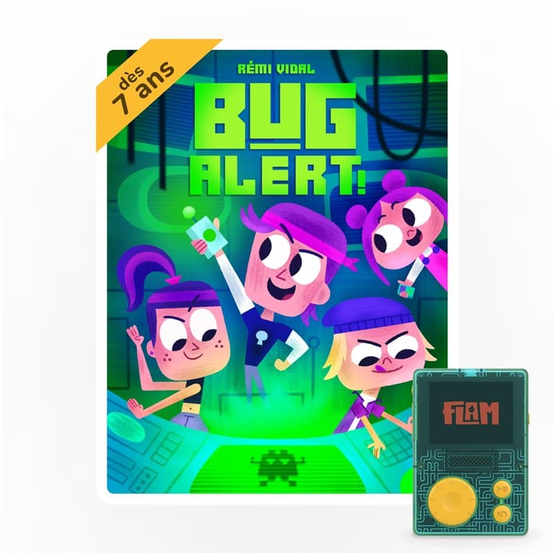 Lunii - Coffret Bug Alert - Livre Audio interactif dès 7 Ans à écouter sur FLAM