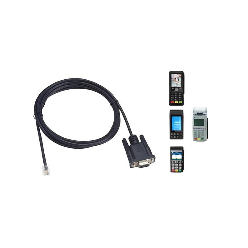 Ventalia Cable de liaison caisse RJ45 DB9, RS232 entre un terminal de paiement Verifone et une caisse enregistreuse pour la gamm