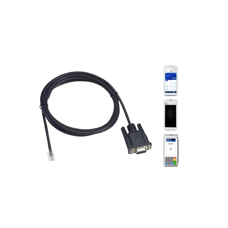 Ventalia Cable de liaison caisse RJ45 DB9, RS232 entre un terminal de paiement PAX et une caisse enregistreuse pour la gamme A 9