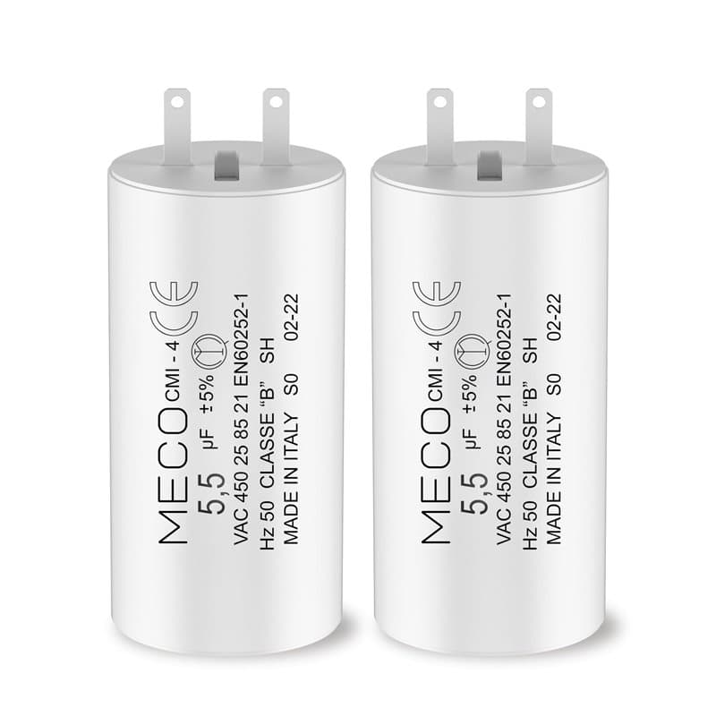 Lot de 2 Condensateurs 5,5 µF pour Moteur de Volet Roulant SOMFY 10 Nm - Compatibles avec Moteurs Tubulaires nécessitant des Cos