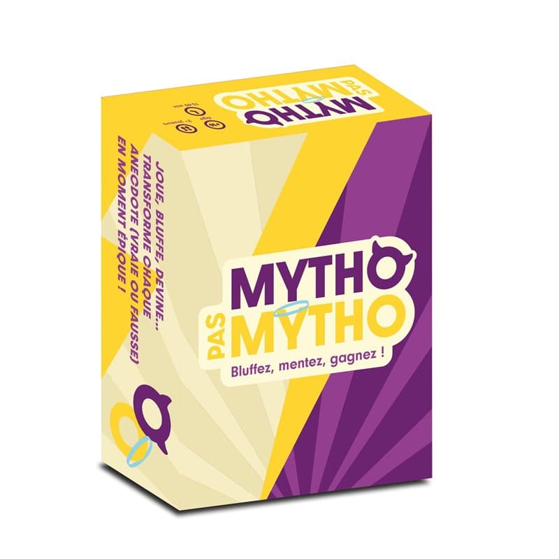 Mytho Pas Mytho - Jeu de Societe Adulte - Jeu d'ambiance et de Bluff Entre Amis ou Entre collègues - 2 à 8 Joueurs - Jeu de Cart