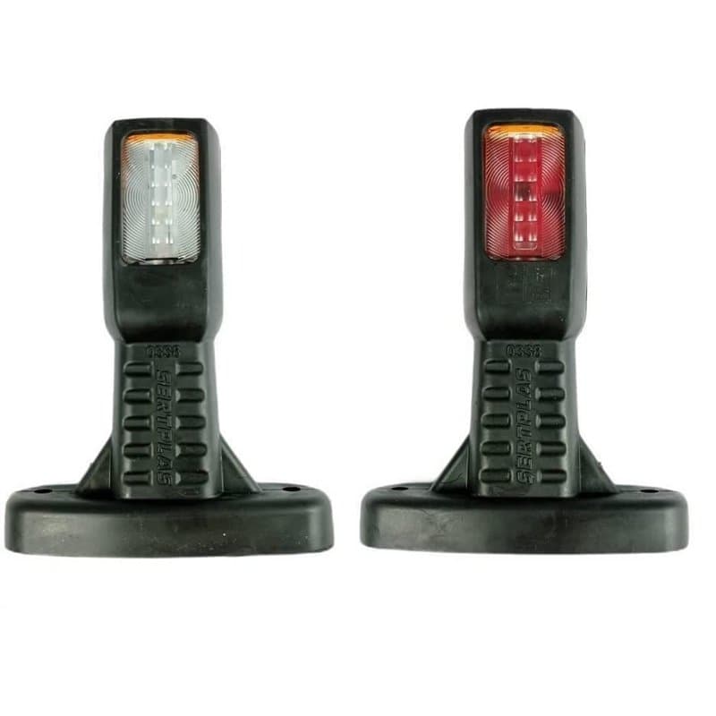 2 x LED Feux Gabarit Position Feu Lateral Rouge Blanc Jaune 12v 24v Remolque Camion Camionette Lampe