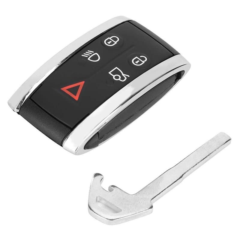 KSTE Télécommande de Remplacement de clé de Voiture Fob Shell Case Fits Jaguar XF 2009-2012 5 Bouton