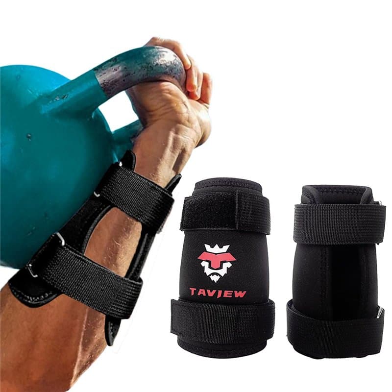 Protège-poignets Kettlebell, sangles réglables pour un ajustement confortable, protection de 7 mm – Couvre le poignet et l'avant