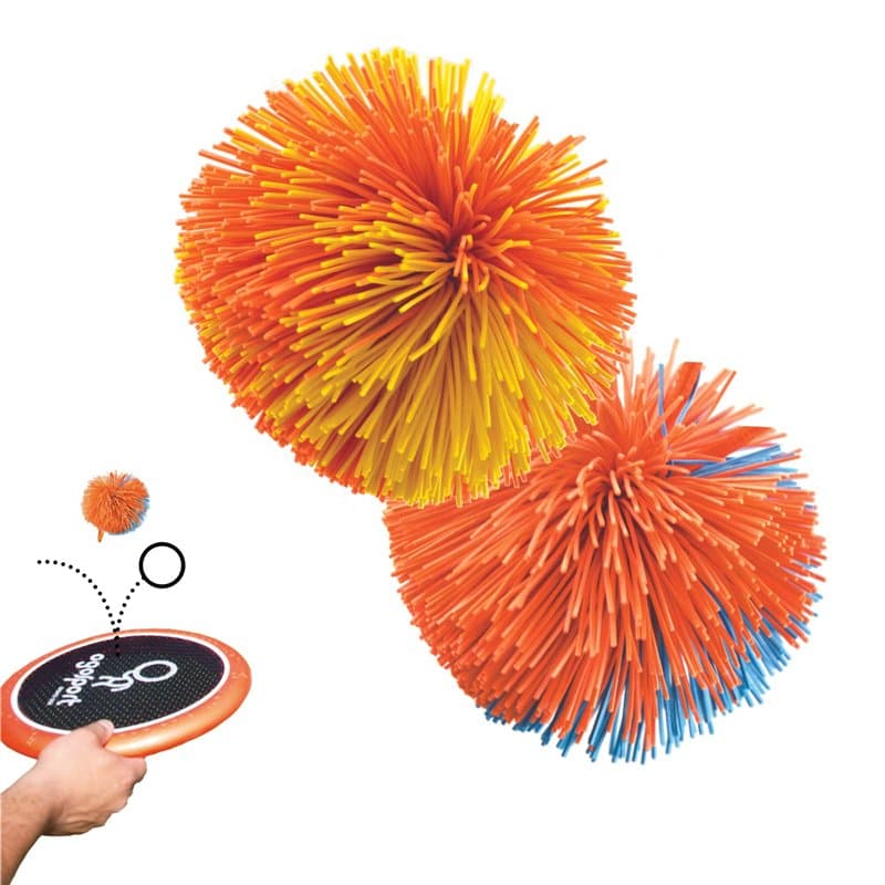 Ogo Sport Rechange 2 Balles Souples pour Le Jeu, 970091 Unisex, Bleu/Jaune/Orange, Ø6,5cm