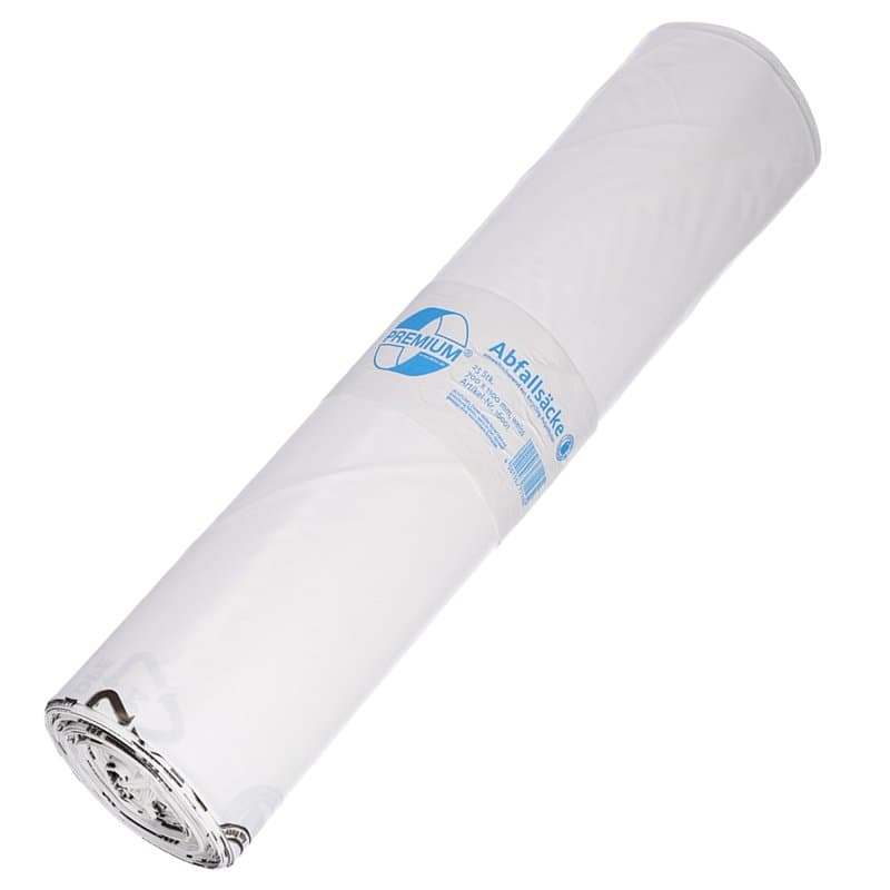 Sacs poubelle DEISS Premium, Blanc ou transparent, 70 ou 120 l, 120 Liter - Typ 60, weiß, 1