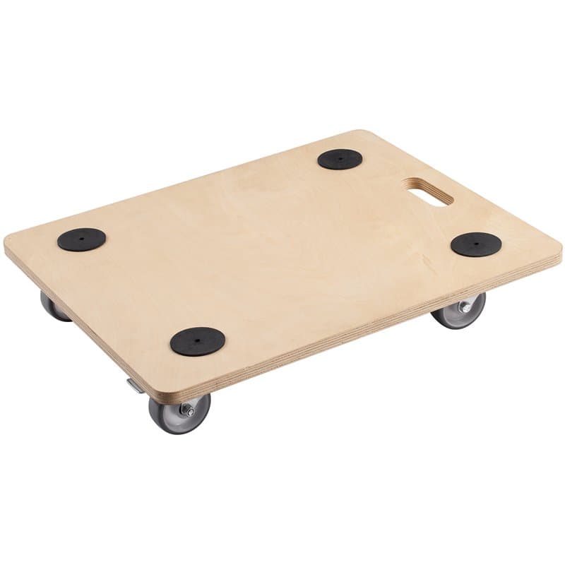 Meister 822130 Chariot à roulettes Contreplaqué, roues en PU, freins 590 x 490 mm - 200 kg
