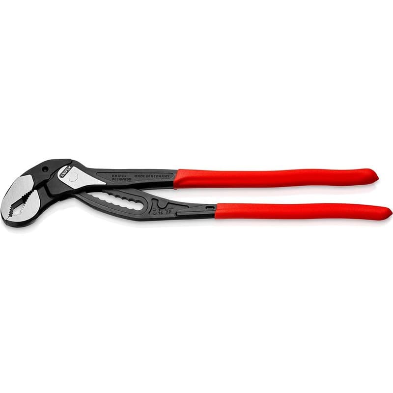 Knipex Alligator® XL Pince multiprise et clé serre-tubes noire atramentisée, gainées en plastique antidérapant 400 mm (carte LS/