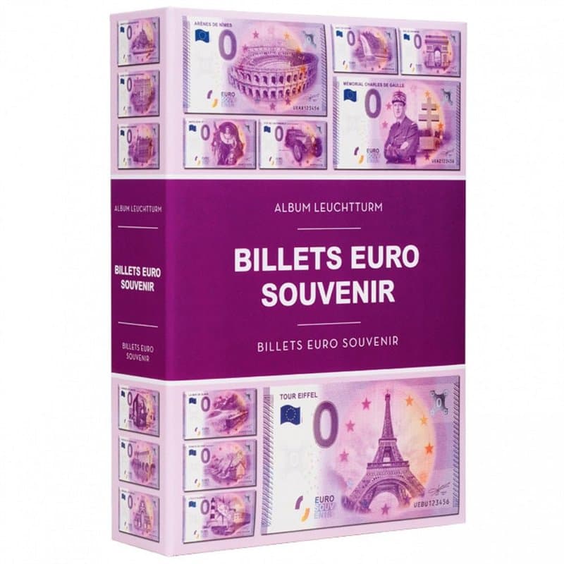 Leuchtturm 349260 Album de Billets de Banque pour 420 Euros de Billets Souvenirs à Conserver en Toute sécurité