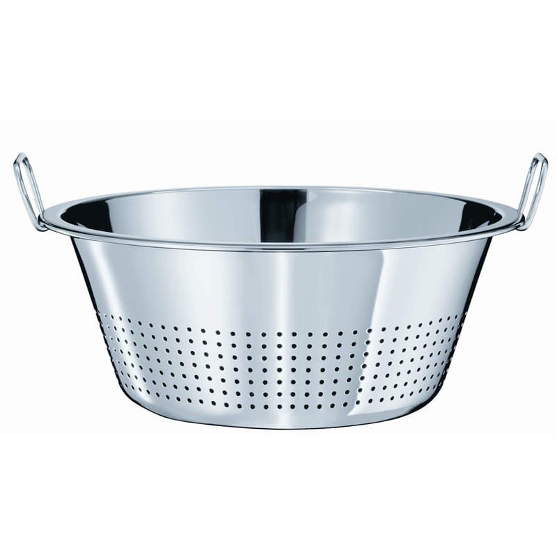RÖSLE Grande passoire à légumes avec 2 anses, acier inoxydable 18/10, passe au lave-vaisselle, diamètre 40 cm, Argent
