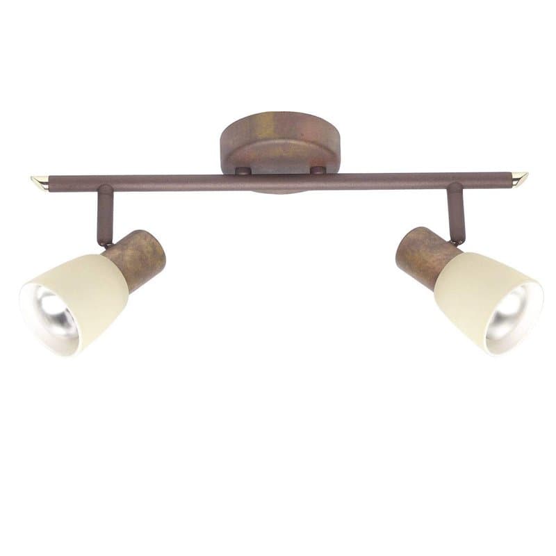 BRILLIANT lampe Luca spot tube 2 flg vieux cuivre/champagne | 2x R50, E14, 40W, adapté aux lampes à réflecteur (non incluses) |