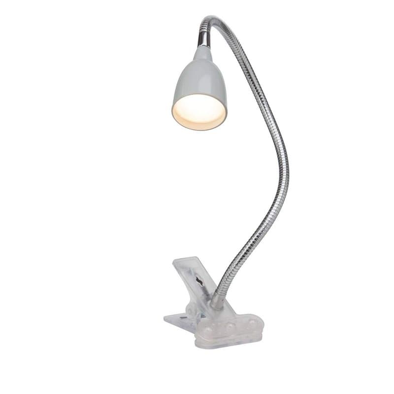 BRILLIANT lamp Anthony LED lampe à pince titane | 1x LED 2,4 W intégrée, (200lm, 3000K) | Échelle A ++ à E | Avec interrupteur à