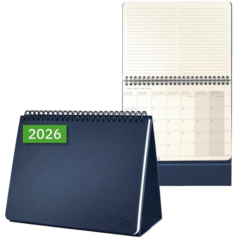 SIGEL C2683 Calendrier de bureau 2026, A5 horizontal, couverture rigide | Calendrier, Planificateur, Agenda hebdomadaire, Organi
