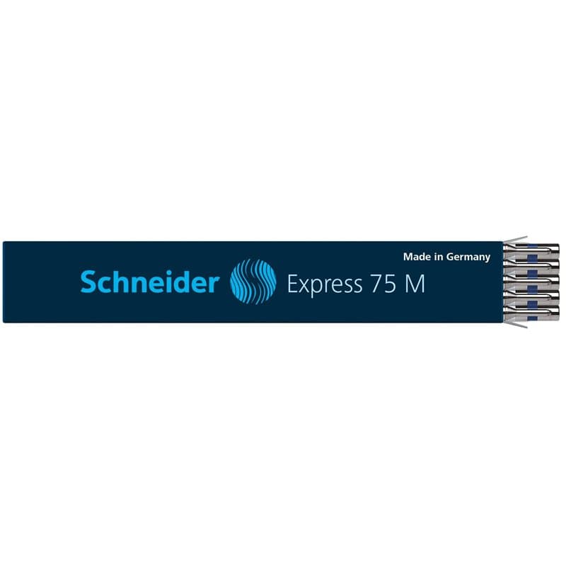 Schneider Express 75 M Recharge pour stylo bille Encre bleue permanente Lot de 10 (Import Allemagne)