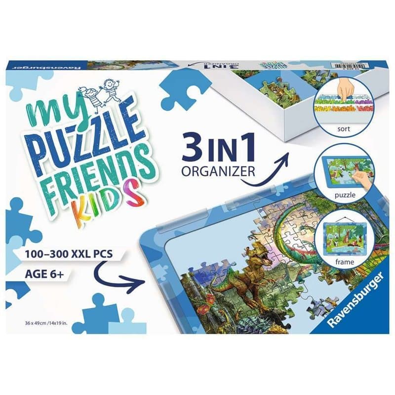 Ravensburger - Accessoires de puzzles pour enfants - Set 3 en 1 - Trieur, Support d’assemblage, Cadre - jusqu'aux puzzles 300 pi