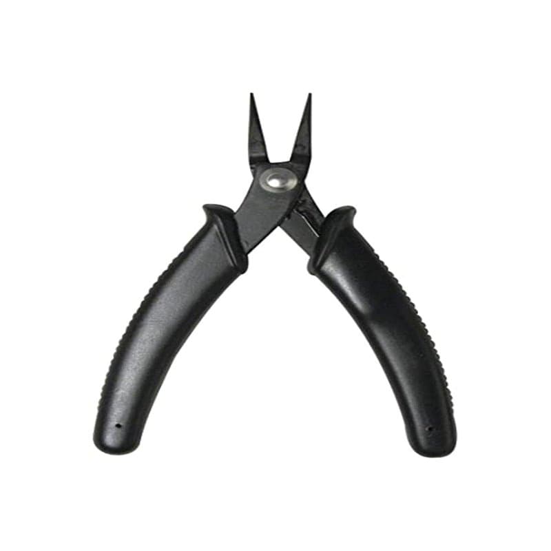 Rayher Pince à becs effilés plats pour bijoux, 1 pce., 14cm, acier trempé, mâchoire lisse, arts créatifs, bijoux, réparation-895