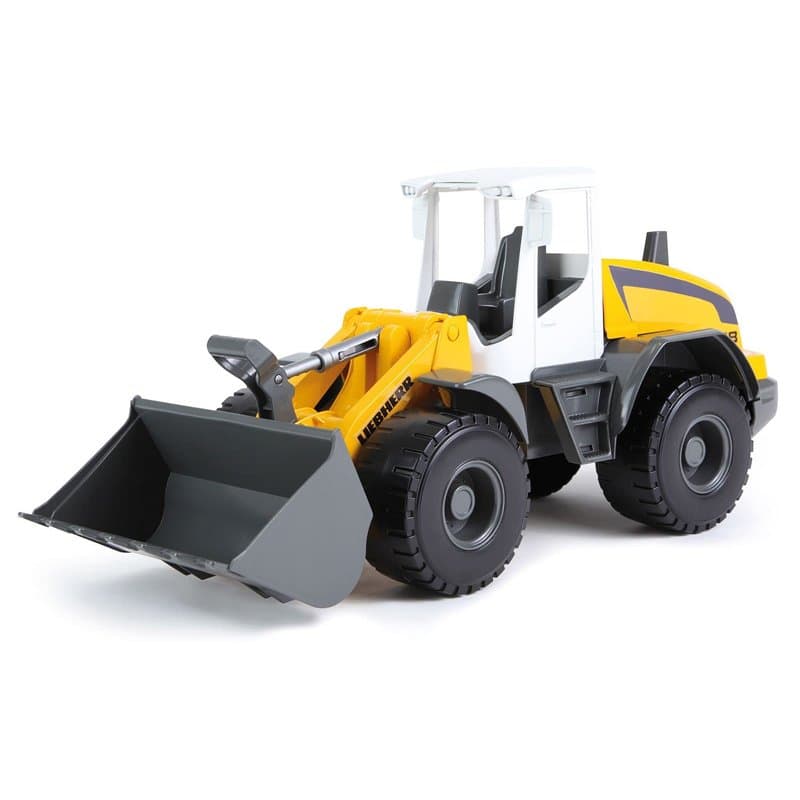 Lena Bulldozer 4612 Liebherr Worxx Wheel Modèle L538 Litronic, env. 48 cm, véhicule de Chantier pour Enfants à partir de 3 Ans,