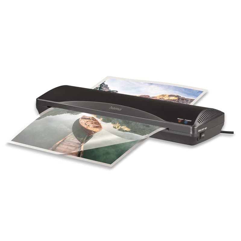 Hama Plastifieuse jusqu'à A3 (Plastifieuse à chaud/à froid, Kit de Plastification avec Feuilles Films Laminage Thermique ep. Max