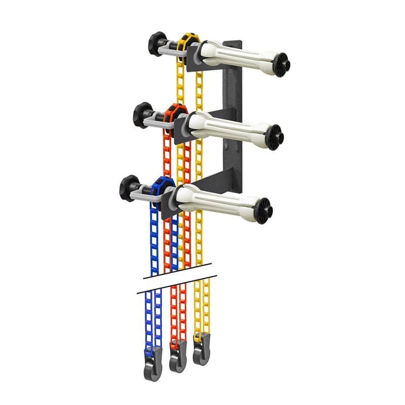 Bresser Système de Suspension pour Studio Photo MB-1 pour 3 Rouleaux de Fond pour Montage Mural ou au Plafond