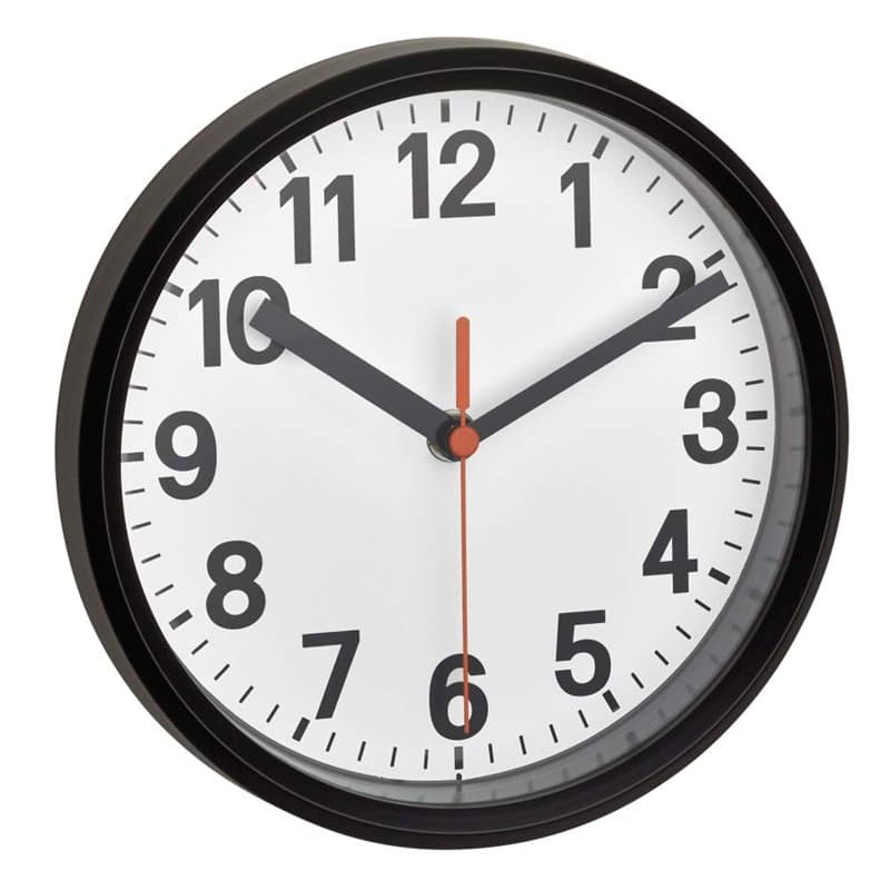 TFA Dostmann Horloge Murale analogique, 60.3538.01, Horloge Radio-pilotée décorative, Horloge de Table de 17cm de diamètre, à Su