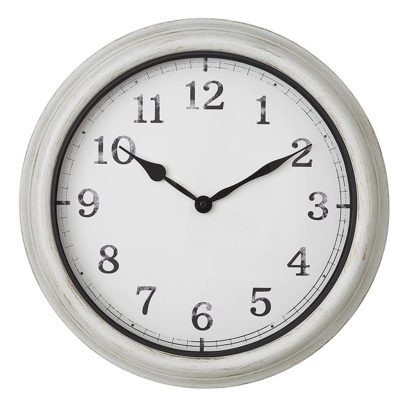 TFA Dostmann Horloge Murale XL pour Exterieur, 60.3067.02, Grande Horloge, Design rétro, Résistant aux éclaboussures, pour Jardi
