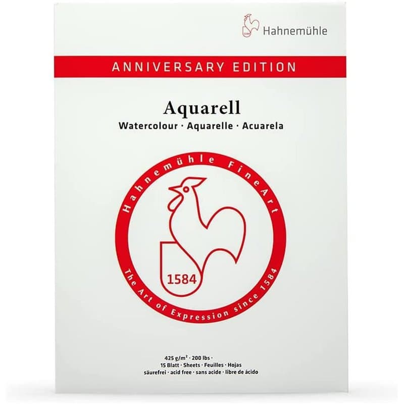 Hahnemühle Bloc de 15 feuilles pour aquarelle - Mat - 425 g/m² - 30 x 40 cm
