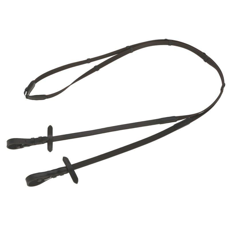 KERBL Rênes Anti-Dérapants pour Cheval Noir/Brun 15mm 1 Unité