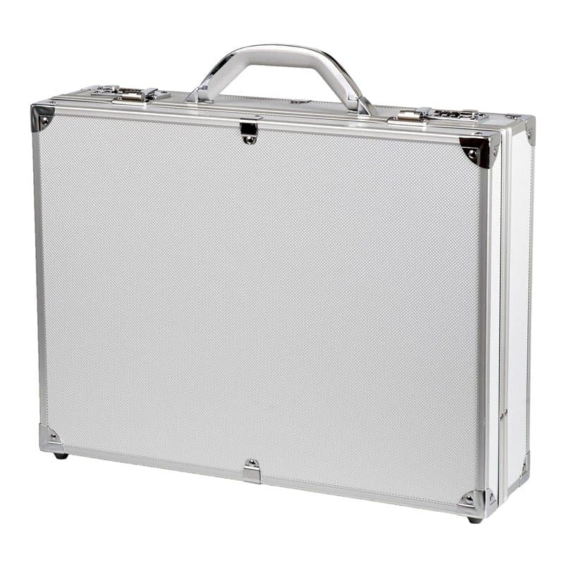 Alumaxx Attachékoffer OCTAN, Aktenkoffer aus Aluminium, Geschäftskoffer Silber, Alu Business Koffer Mallette Pilote, 46 cm, 15 l