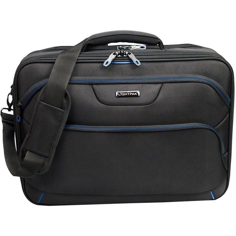 LIGHTPAK Sacoche rembourrée en Nylon pour Ordinateur Portable 17" Noir