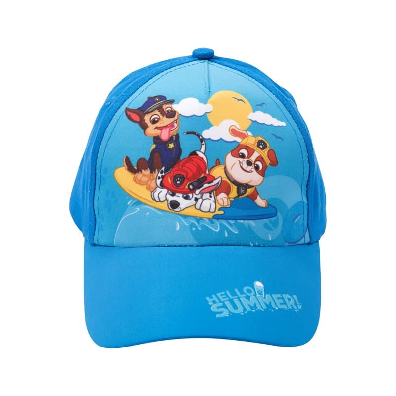 United Labels Paw Patrol Casquette Enfant Hello Summer Chase Marshall Rubble Bleu Casquette Réglable Casquette Garçon Fille, ble