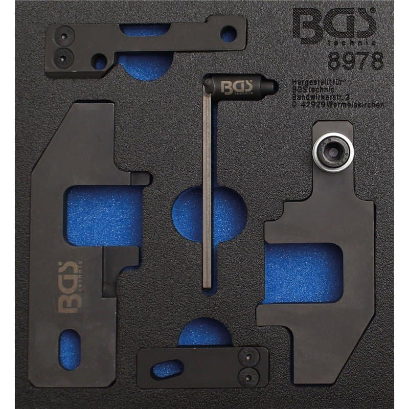 BGS 8978 | Insert de servante d'atelier 1/6 : Coffret de calage | pour PSA, Toyota 1.0, 1.2 VTi