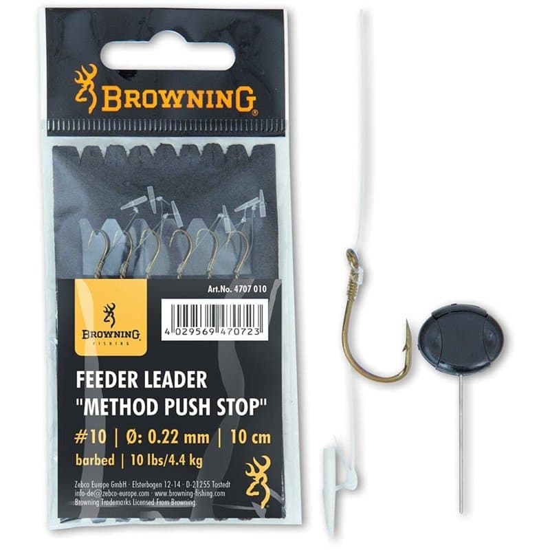 Browning HAMECON Monte Anglaise Feeder Method Push Stop - par 6-6, Bronze, 18, N°16, 10, 6