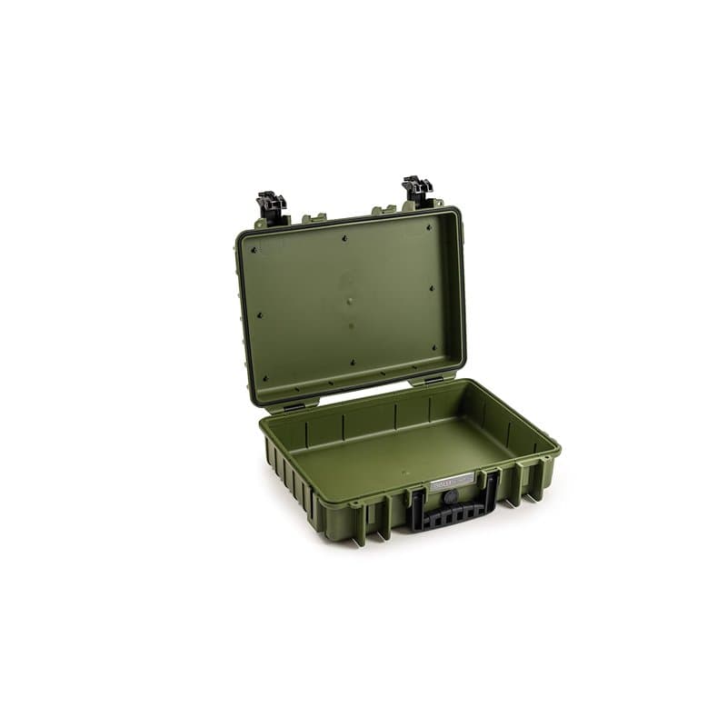 B&W International GmbH B&W Mallette de Transport Outdoor, Bronze/Vert, Typ 5040 - Innenmaß 43x30x12cm, Mallette Vide
