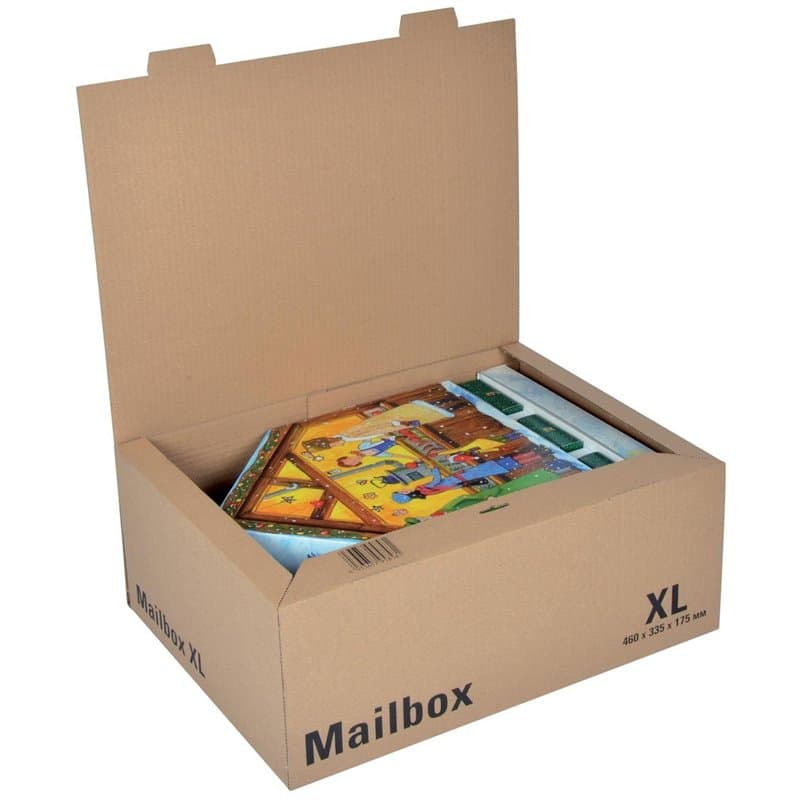 Colompac Boîte d'expédition postale X Large 46 x 33,5 x 17,5 cm Gris