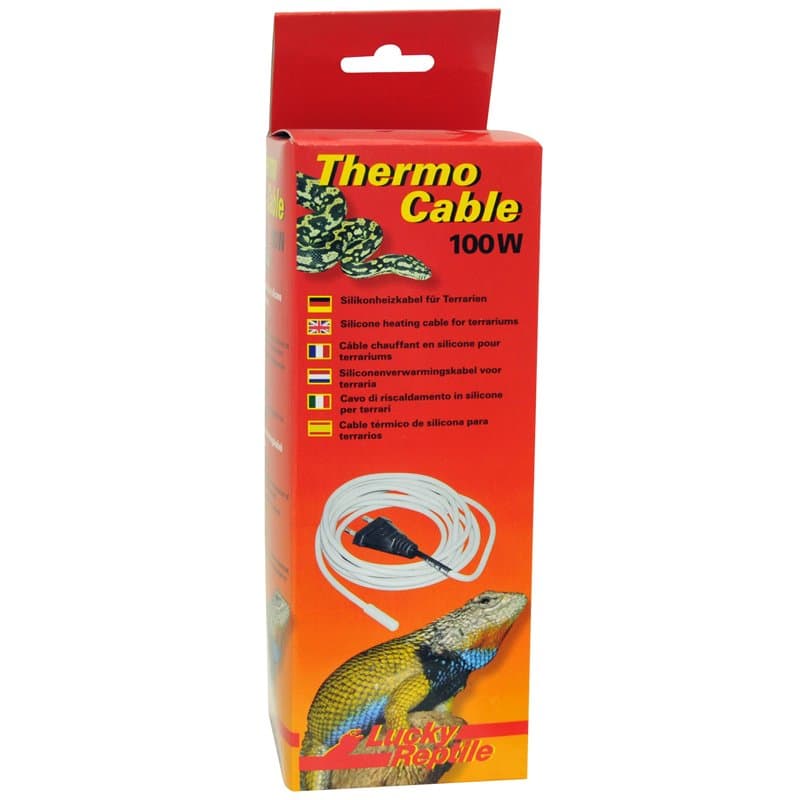 Lucky Reptile Thermo Cable - Câble Chauffant 100 W pour Terrarium - 10 m Dont 1,5 m de câble Froid - Chauffage Rapide & Chaleur