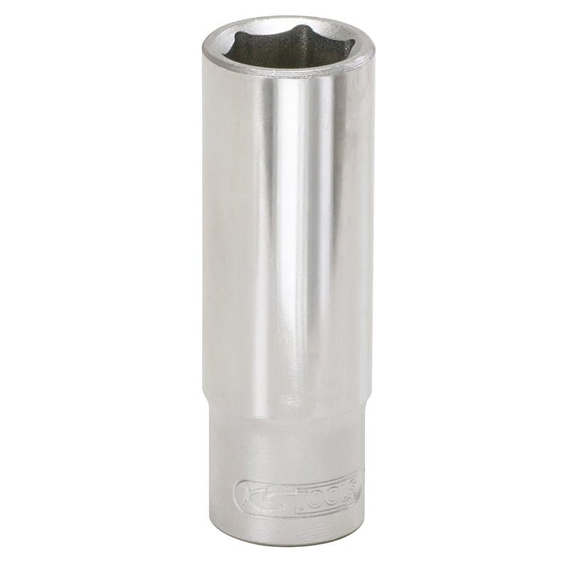 KS Tools 917.3830 - Douille spéciale pour bougies de préchauffage 1/4", 10 mm - Version longue - Système FlankTraction - Chrome