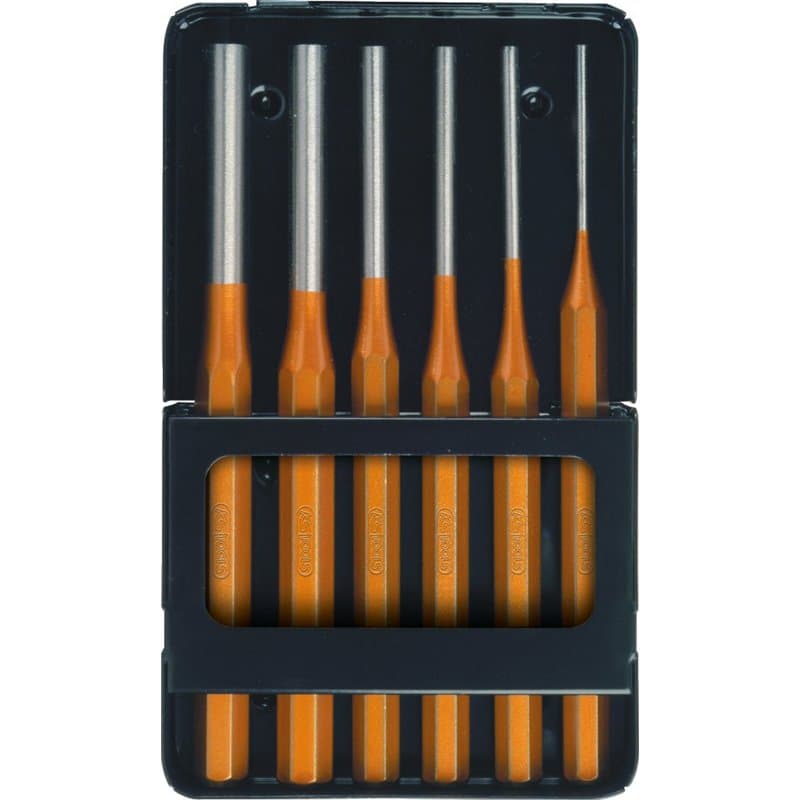 KS TOOLS 162.0370 Jeu de chasse-goupilles, 6 pièces, Claire