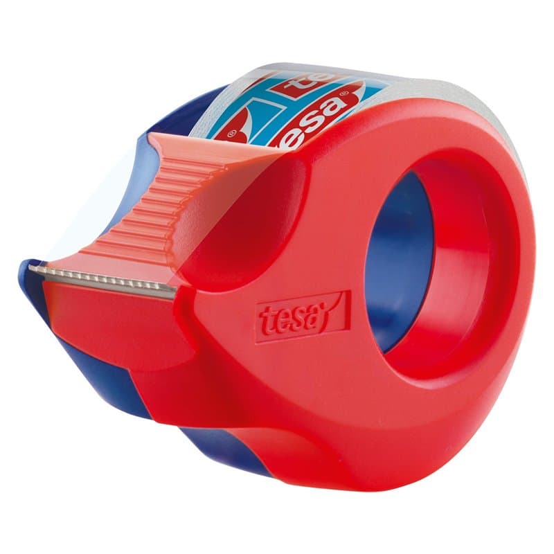 tesa 57858-00000-03 Dérouleur de Ruban adhésif 57858-00000, Quantité : 1, Bleu foncé/Rouge