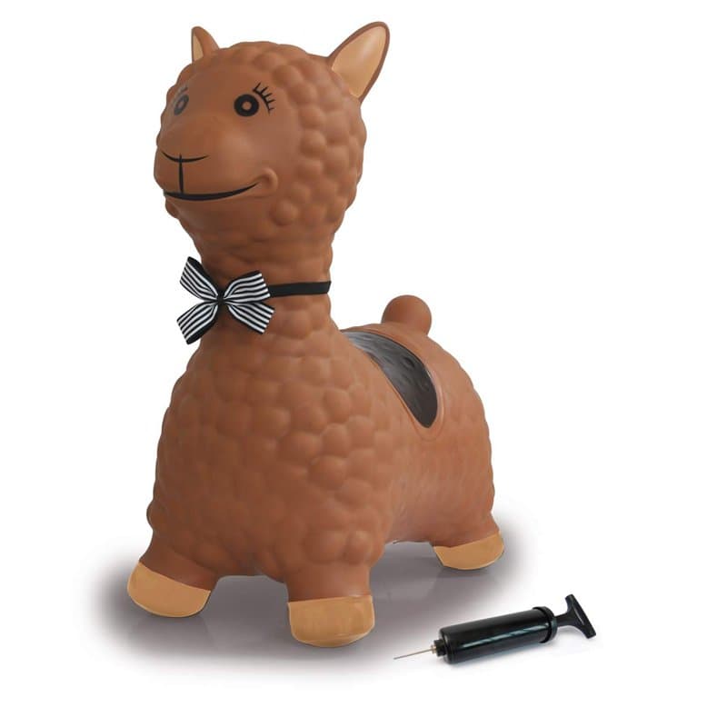 JAMARA Animal Sauteur Lama Rose avec Pompe – Jusqu'à 50 kg, favorise Le Sens de l'équilibre et la motricité, Robuste et résistan