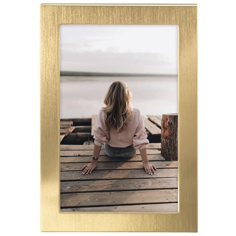 Hama Cadre photo 10 x 15 cm, format portrait, portrait, paysage, à suspendre, support, velours, dos en velours, vitre, format d'