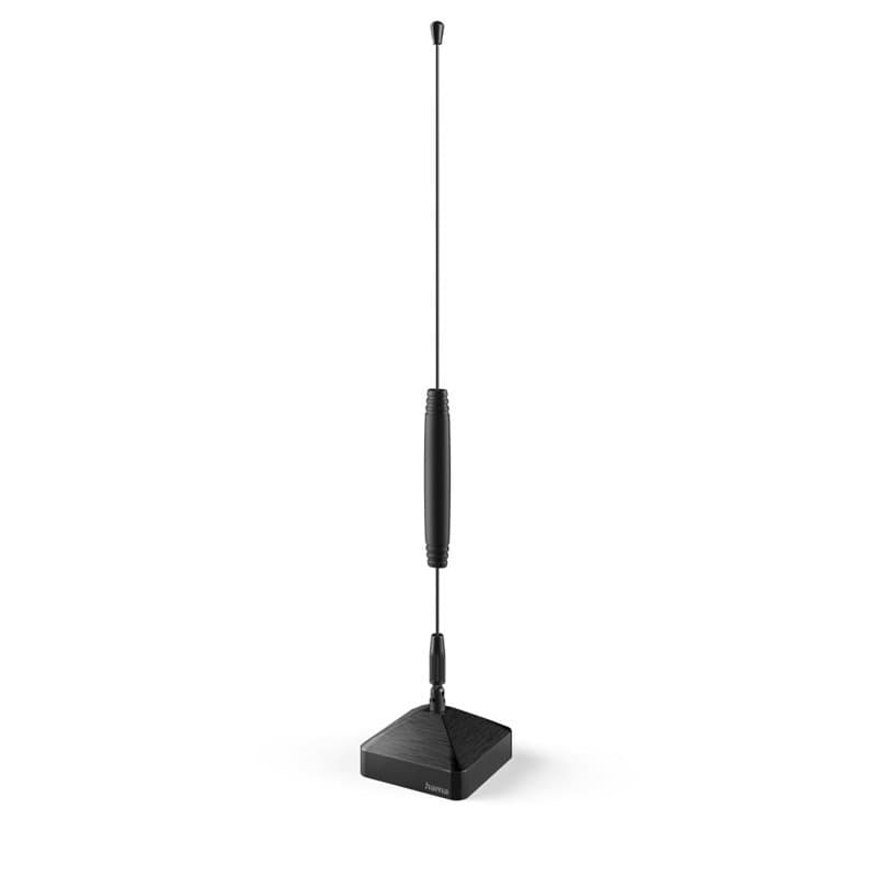 Hama Antenne d'intérieur « Basic » Passive (réception DVBT, DVBT2, Dab+, Dab, FM, antenne d'intérieur pour téléviseur et Radio,