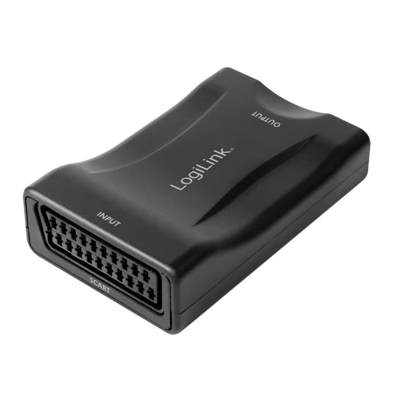 LogiLink CV0160 - Convertisseur vidéo péritel (Femelle) vers HDMI (Femelle), Full HD à FHD 1080p, Noir