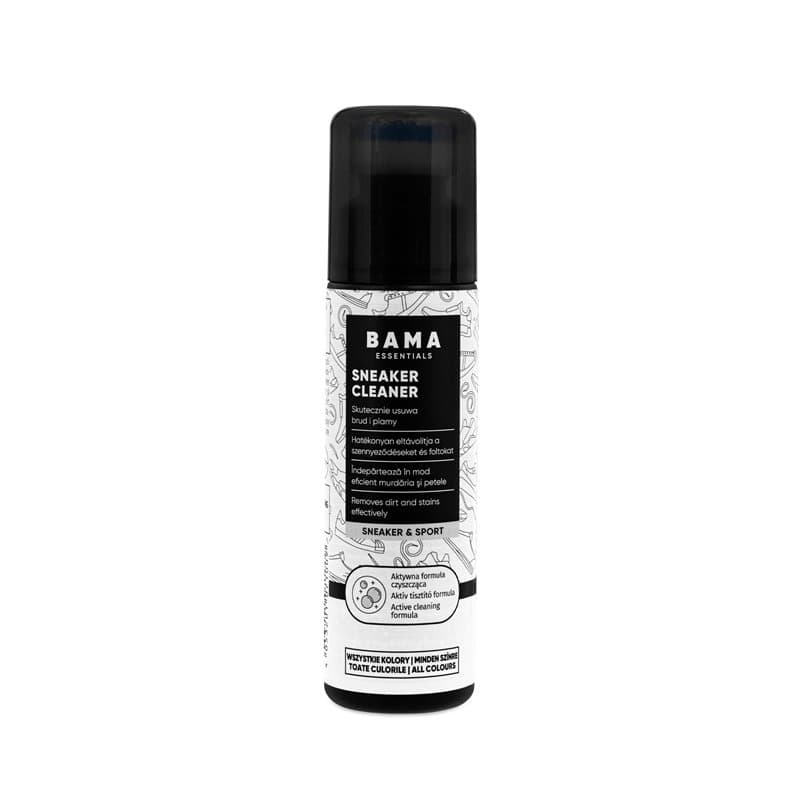 Bama Nettoyant Baskets Nettoyant Chaussures Incolore - Avec Applicateur Éponge Intégré - Nettoie en Douceur les Chaussures en Cu