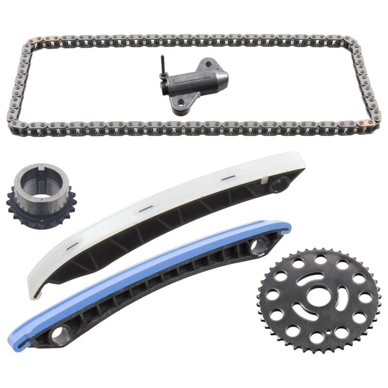 Febi bilstein 106357 Kit de chaîne de commande pour arbre à cames avec rails coulissants et tendeurs de chaîne