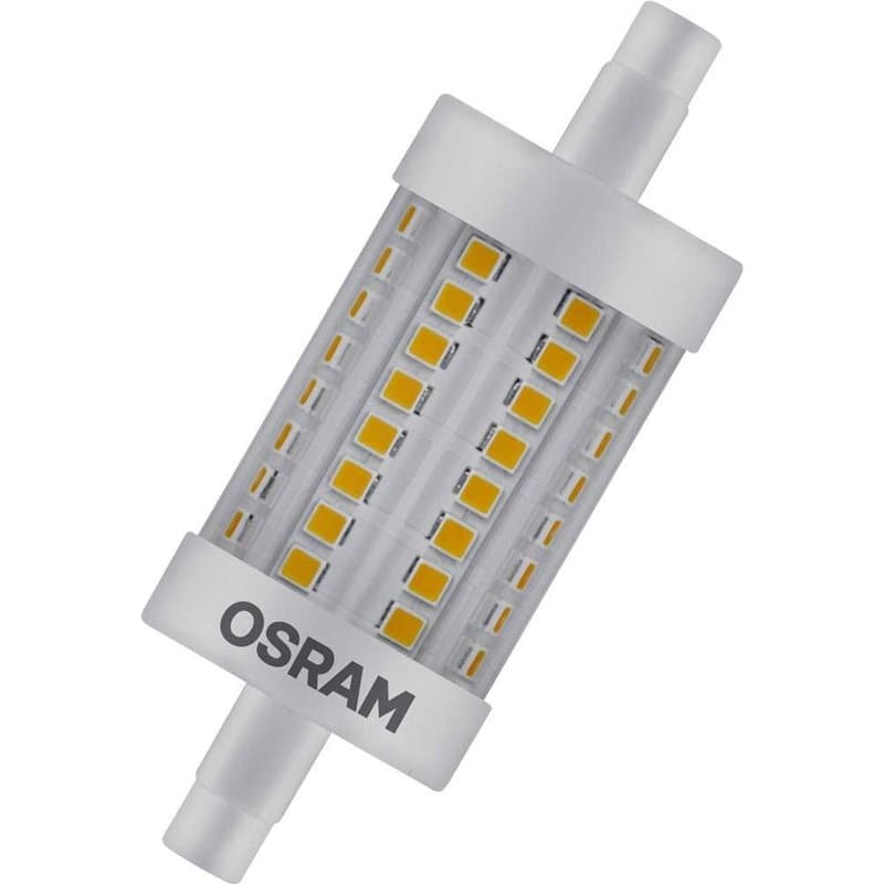 OSRAM LED LINE R7S DIM | Tube Crayon LED culot R7s, Gradable, 8,50W = 75W équivalent incandescent | Blanc chaud | 2700K