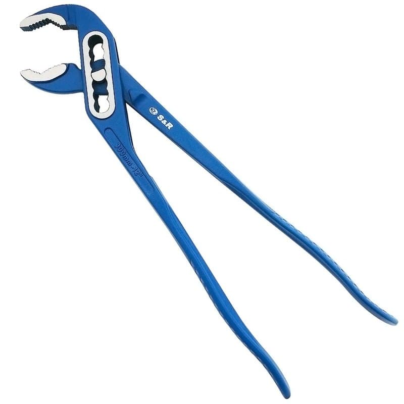 S&R Pince Multiprise Clé serre-tube, 240x33mm, en acier Chrome Vanadium CR-V, revêtement en poudre.