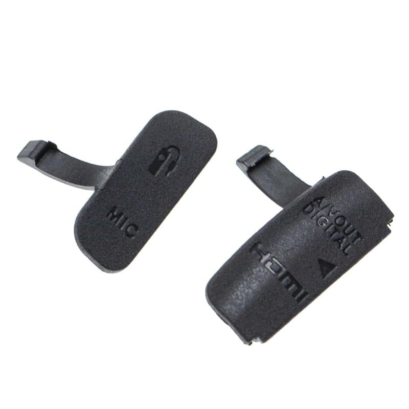 vhbw Cache-connecteurs Compatible avec Canon EOS 600D Appareil Photo - Capuchons de Rechange pour diverses bornes et connexions,